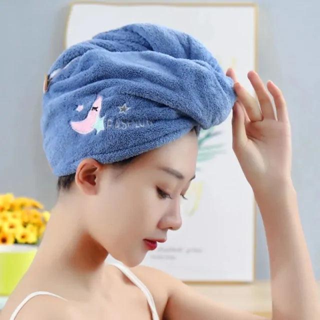 Microfiber Shower Cap Towel For Women - NYLAH'SGLAM